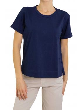 Maglia in cotone con scollo a scatoletta 